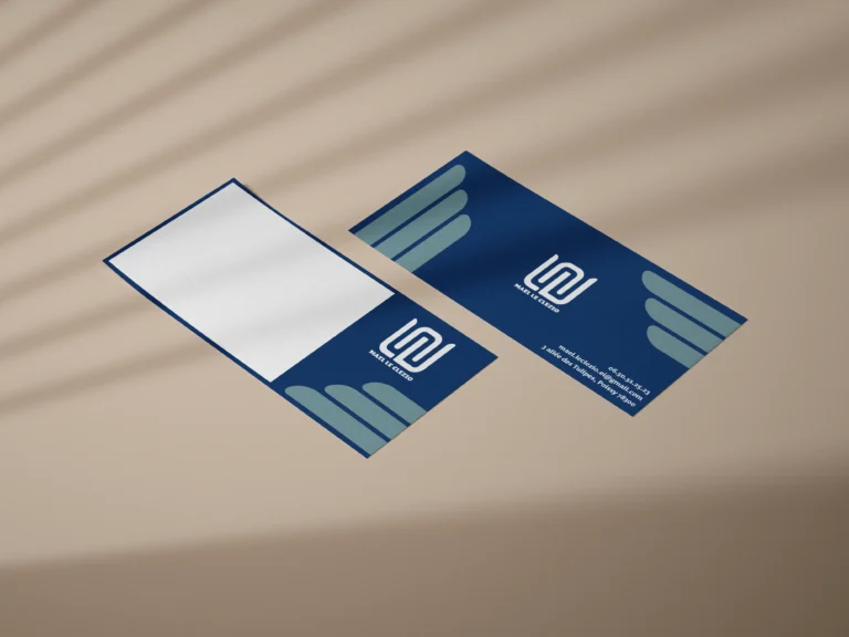 carte de correspondance - projet d'identité visuelle personnelle