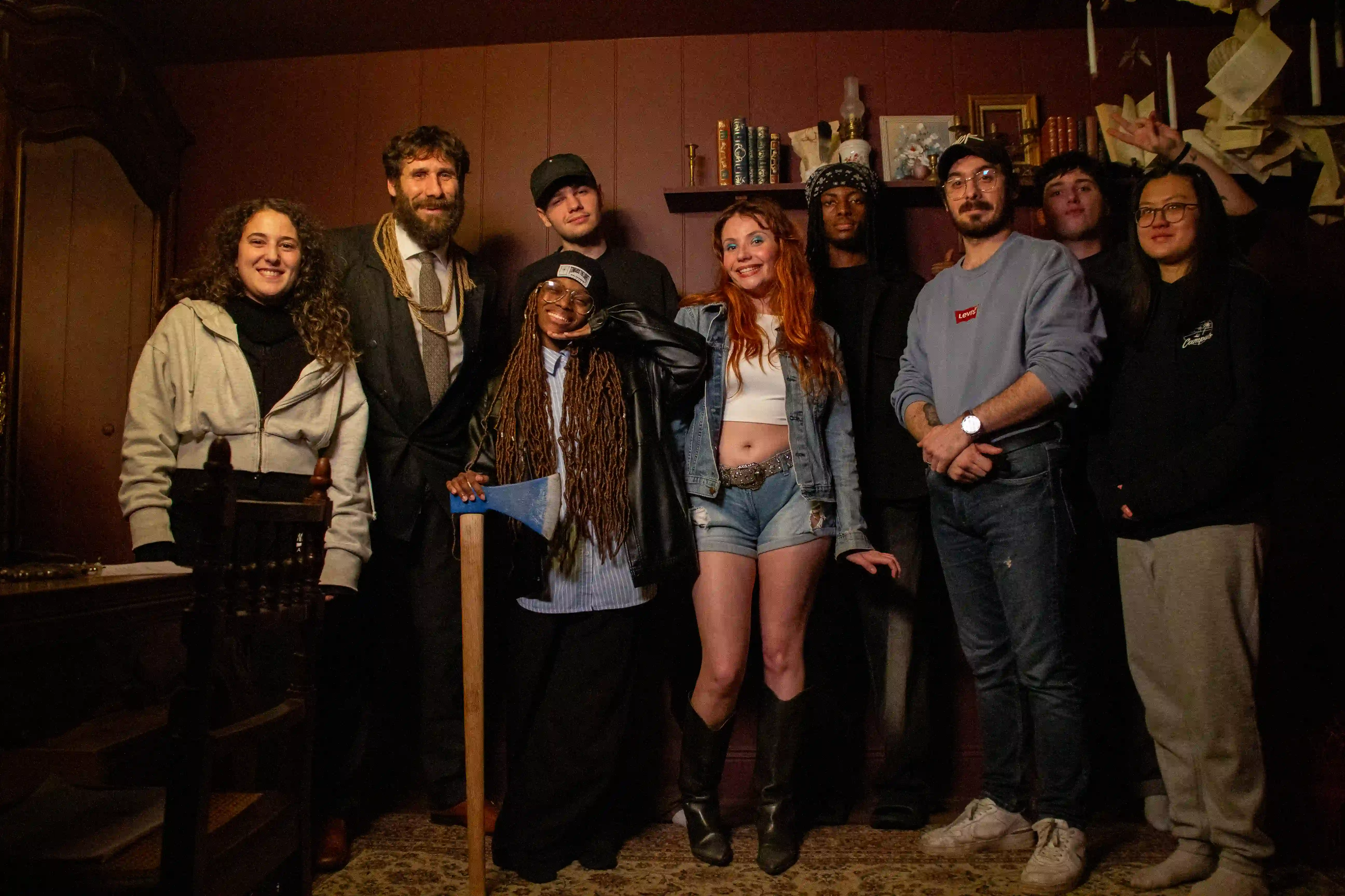 équipe tournage - grand angle pied