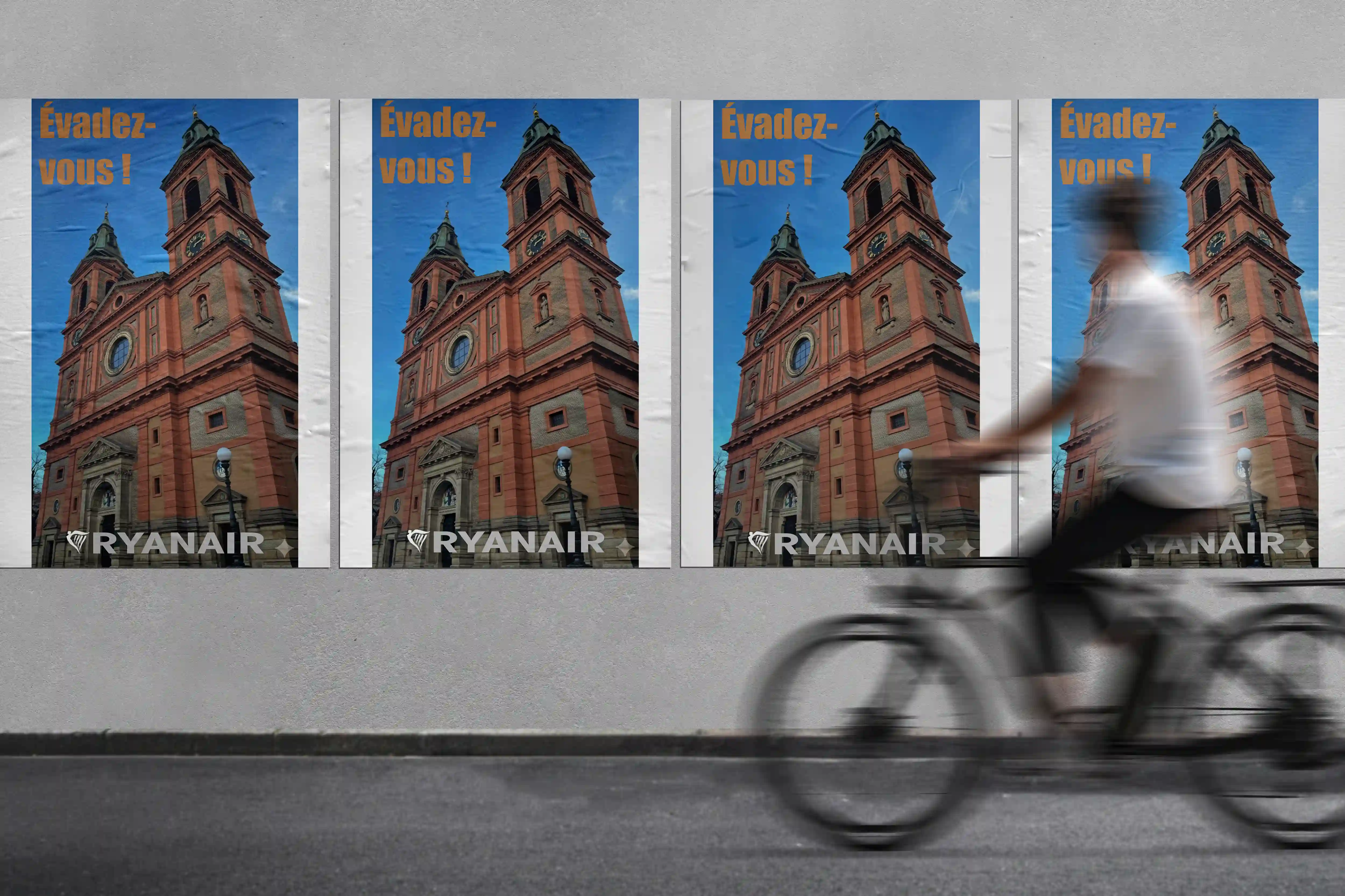 affiche publicitaire - Ryanair - Pragues