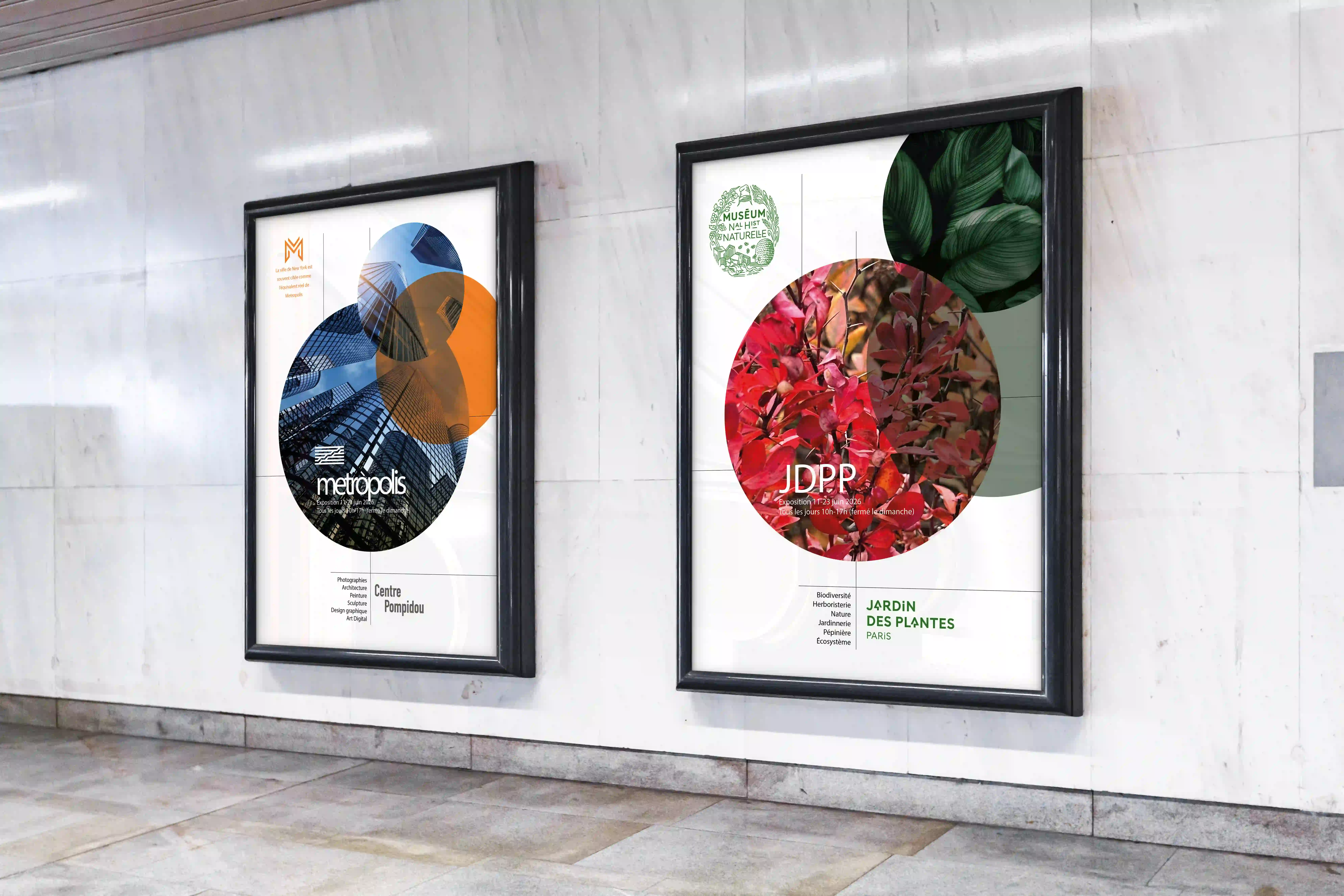 affiche promotionnelle - Jardin des Plantes Paris - Centre Pompidou