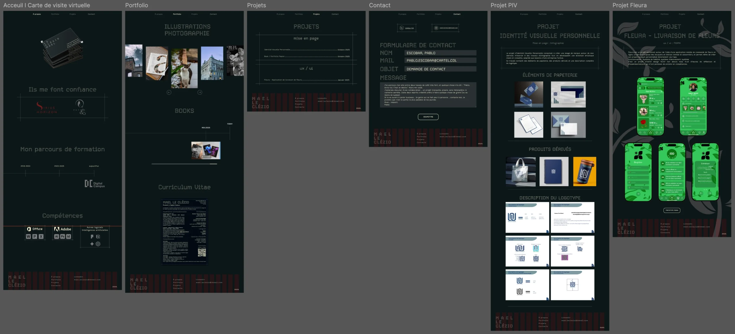 Idéation de mon portfolio web